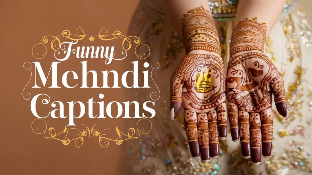 Funny Mehndi Captions