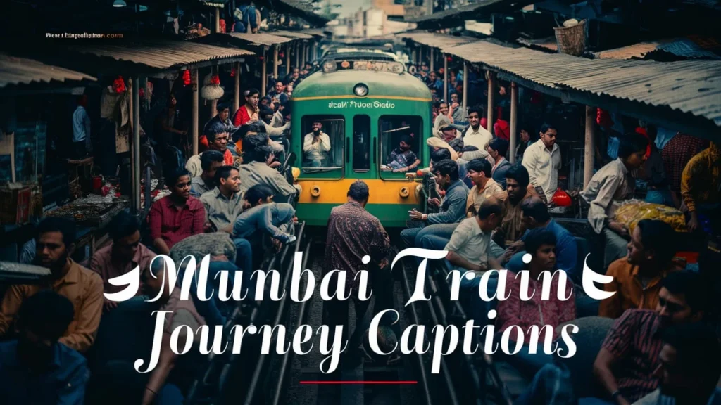 Mumbai Train Journey Captions