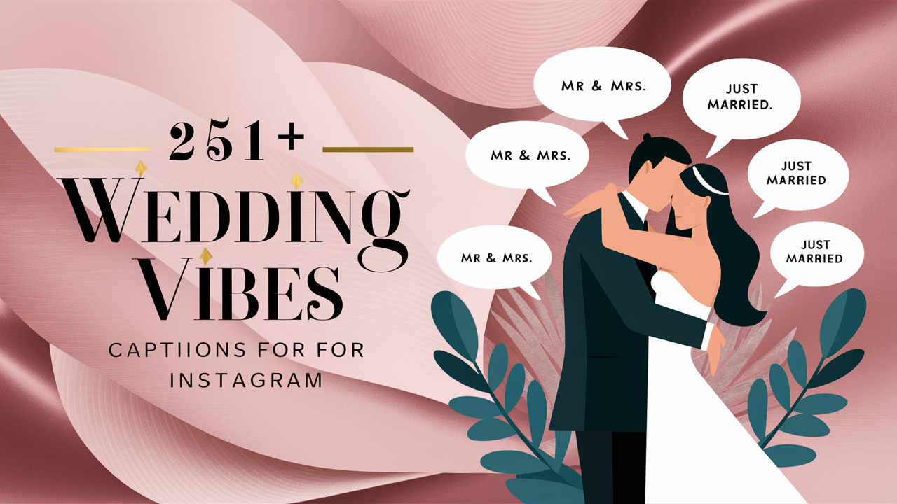 Wedding Vibes Captions for Instagram