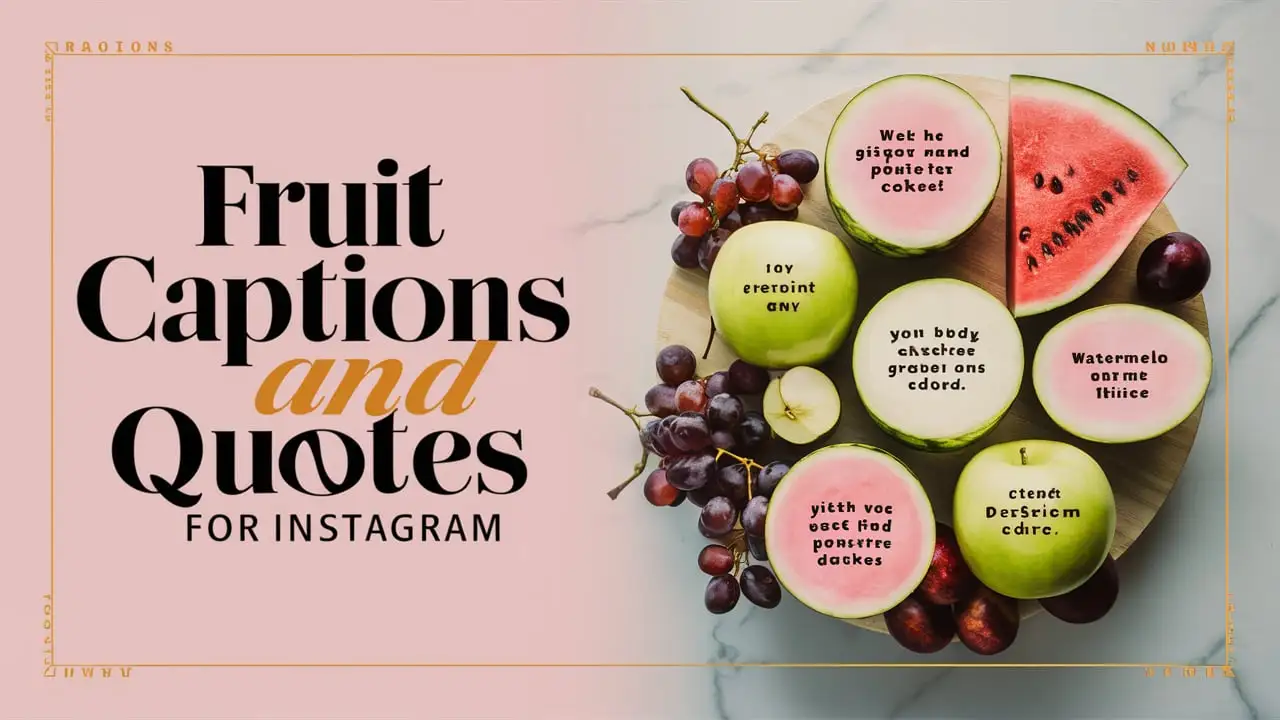 Fruit Captions and Quotes For Instagram