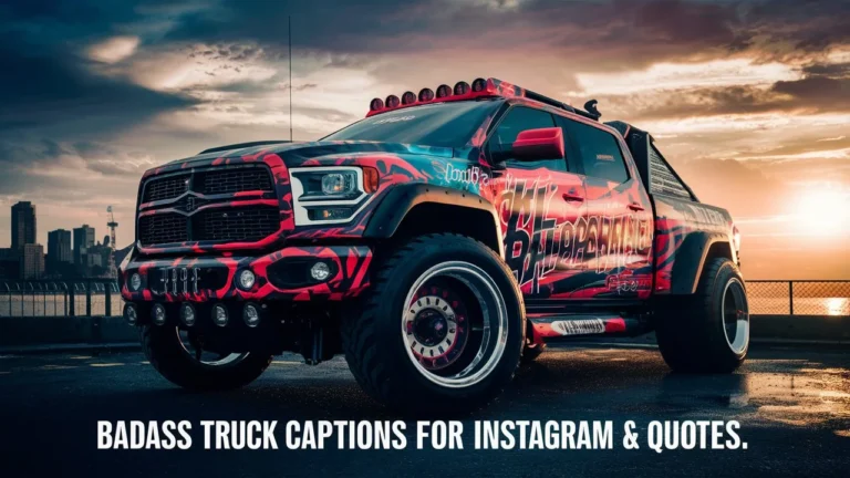 Badass Truck Captions For Instagram & Quotes