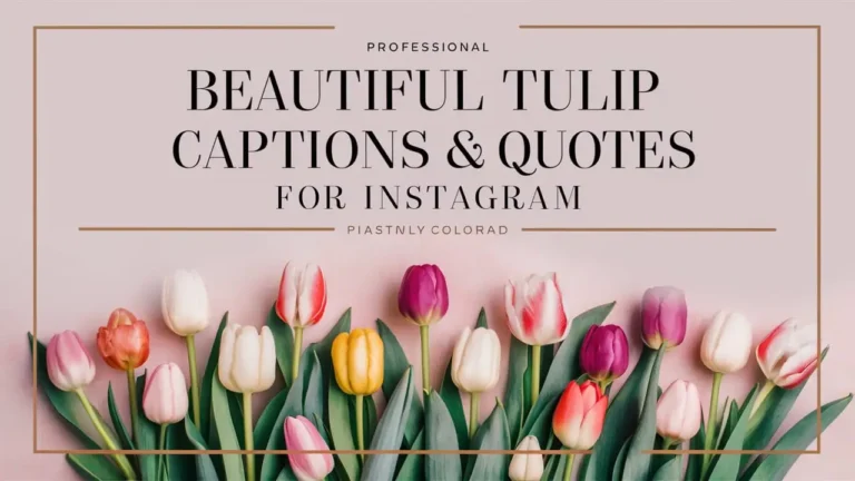 Beautiful Tulip Captions And Quotes For Instagram