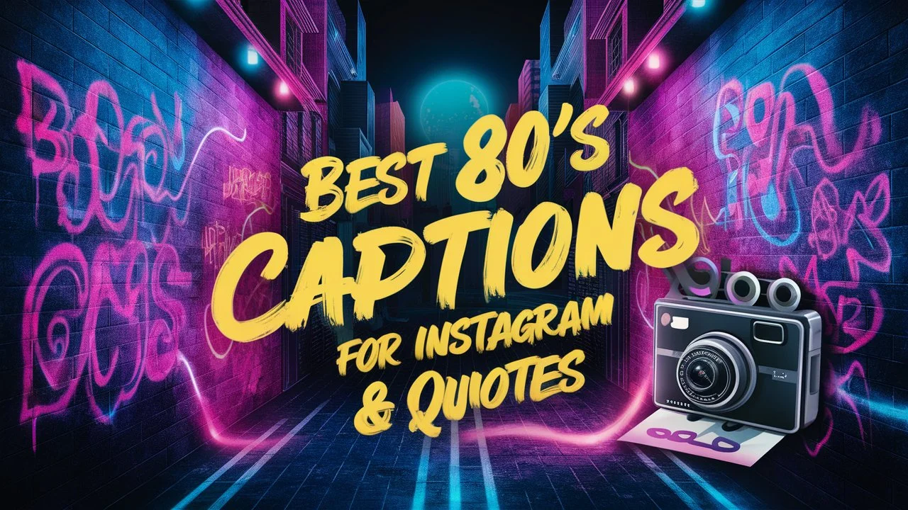 Best 80’s Captions For Instagram & Quotes