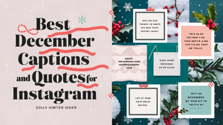 Best December Captions and Quotes for Instagram