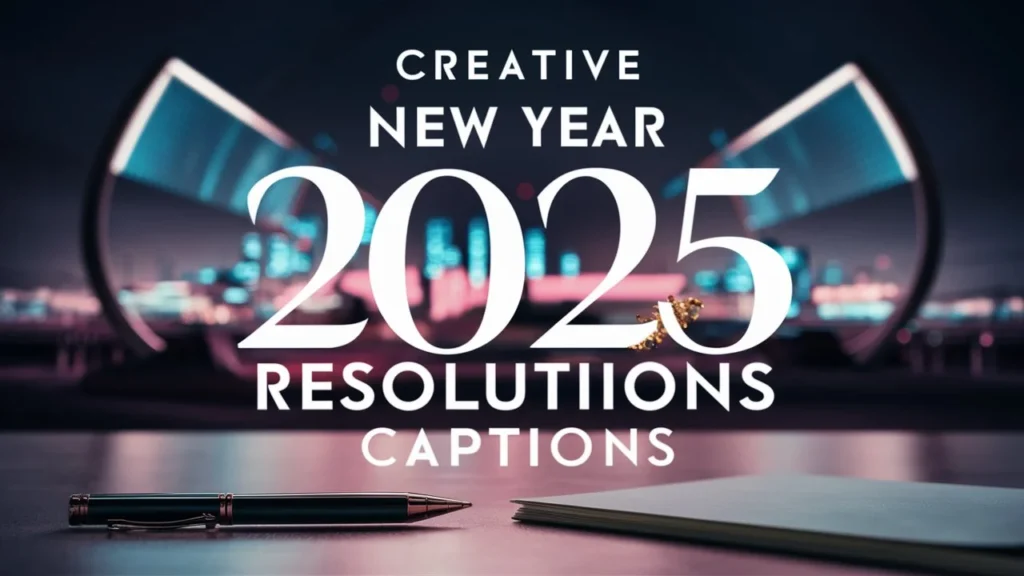 Creative New Year 2025 Resolutions Captions