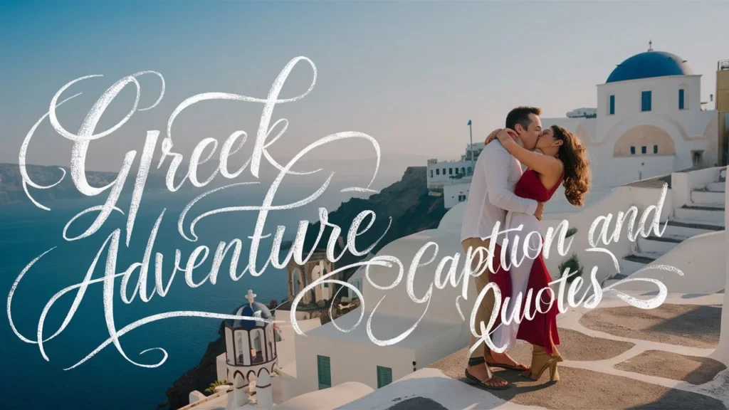 Greek Adventure Caption and Quotes