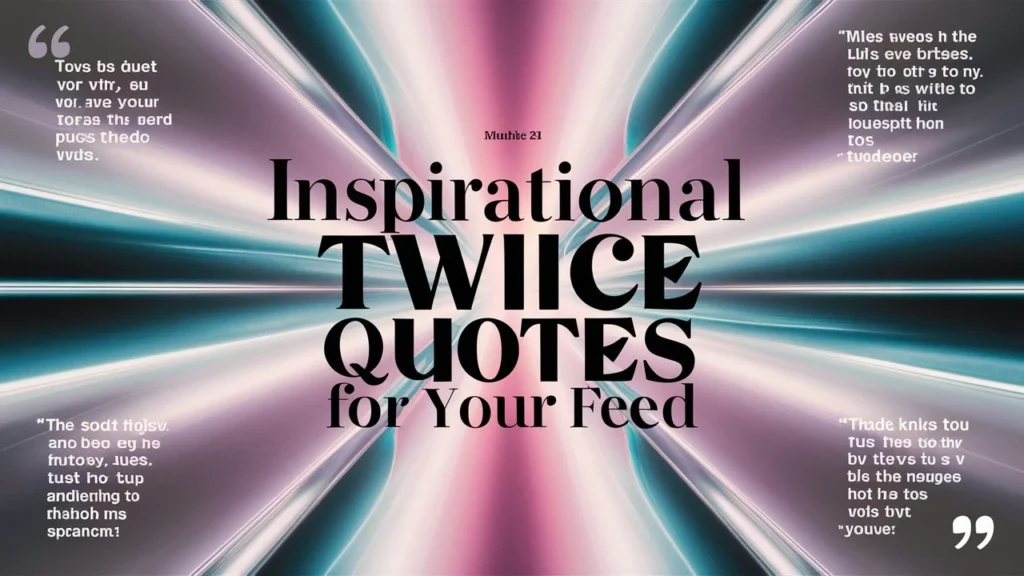 Inspirational Twice Quotes for Your Feed