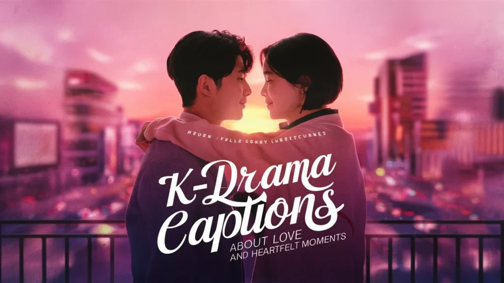 K-Drama Captions About Love and Heartfelt Moments