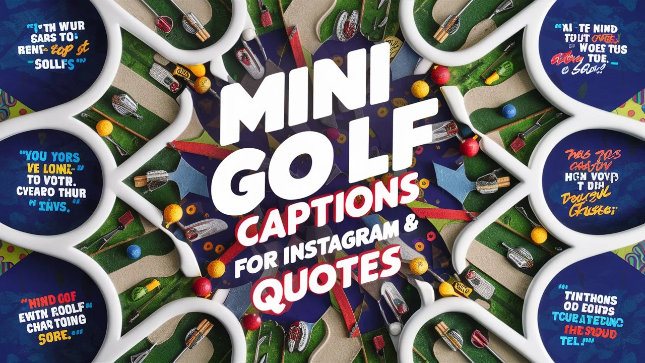 Mini Golf Captions for Instagram & Quotes