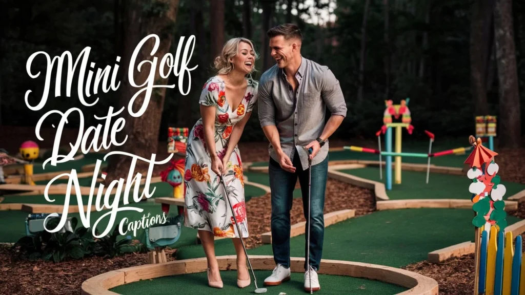 Mini Golf Date Night Captions