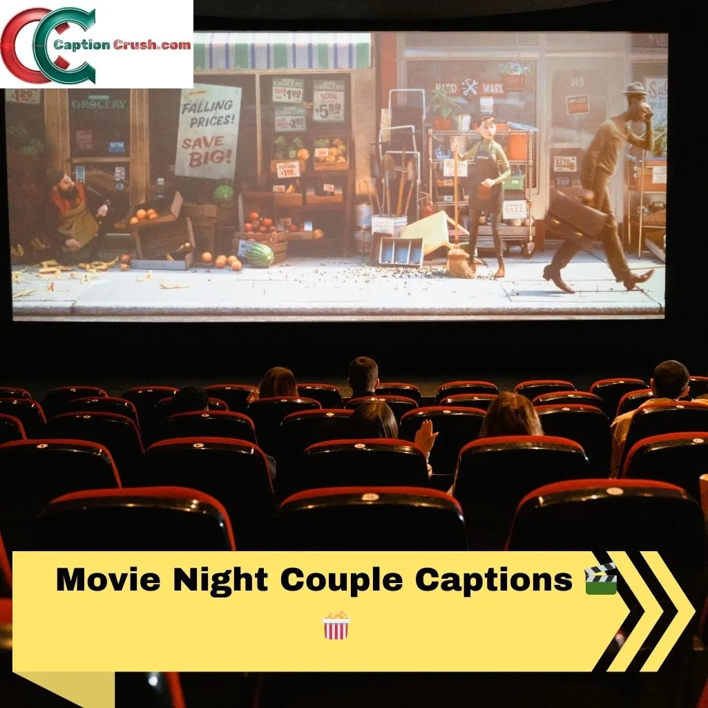 Movie Night Couple Captions 