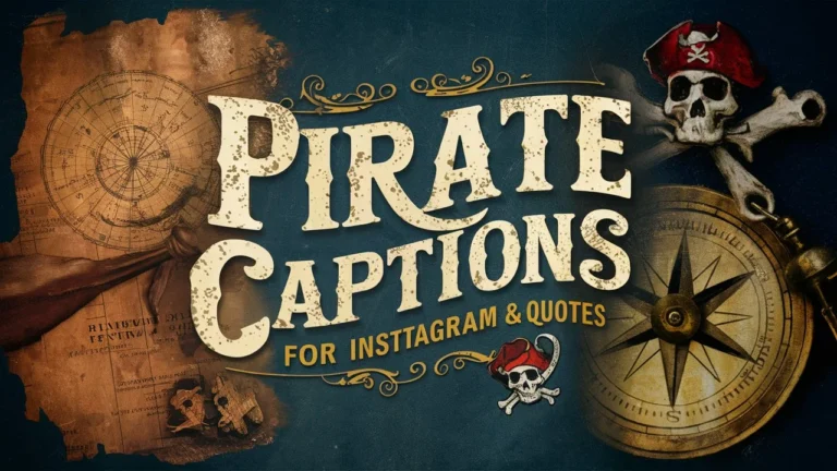 Pirate Captions for Instagram & Quotes