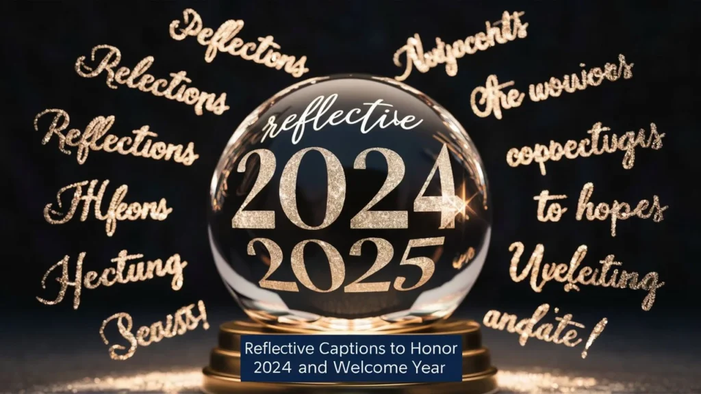 Reflective Captions to Honor 2024 and Welcome 2025