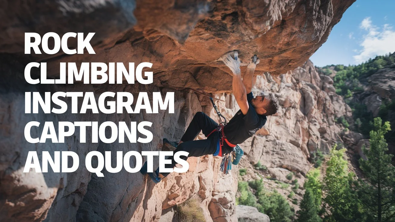 Rock Climbing Instagram Captions And Quotes