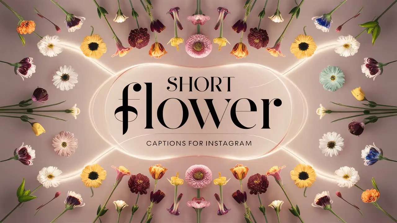 Short Flower Captions for Instagram