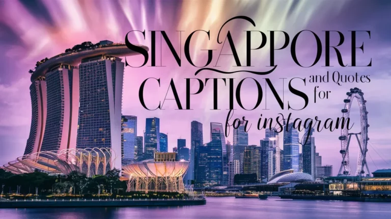 Singapore Captions and Quotes for Instagram