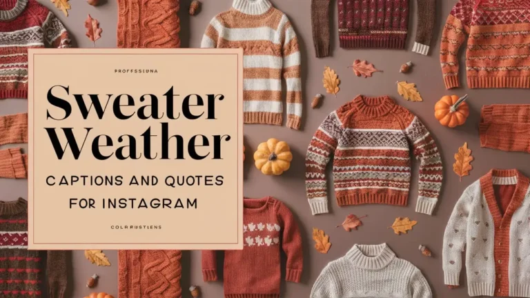 Sweater Weather Captions and Quotes for Instagram