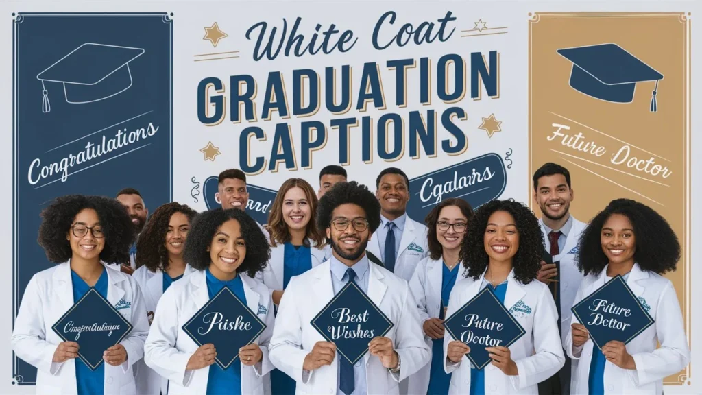 White Coat Graduation Captions