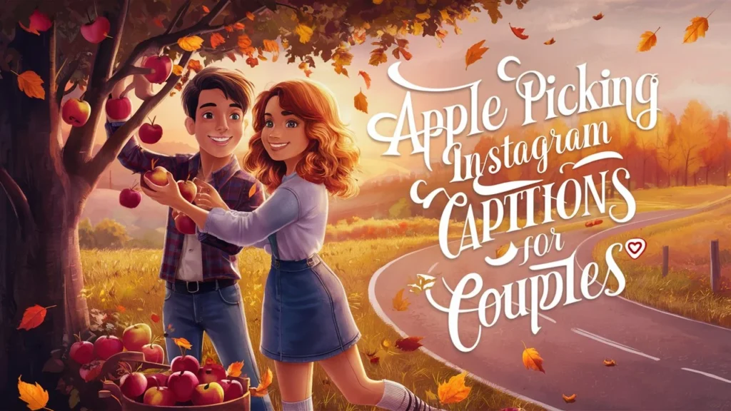 Apple Picking Instagram Captions for Couples