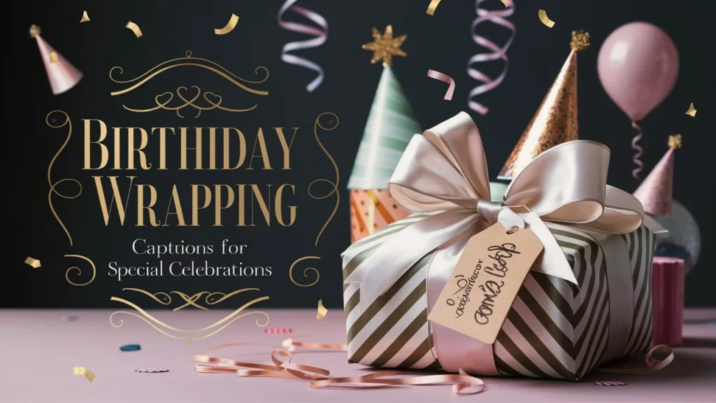 Birthday Gift Wrapping Captions for Special Celebrations