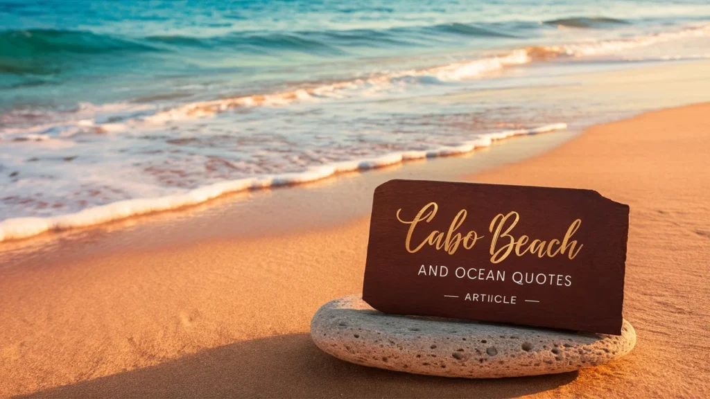 Cabo Beach and Ocean Quotes