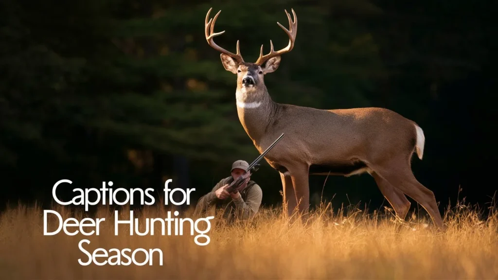 Captions for Deer Hunting Season