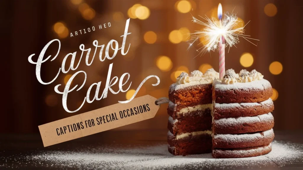 Carrot Cake Captions For Special Occasions