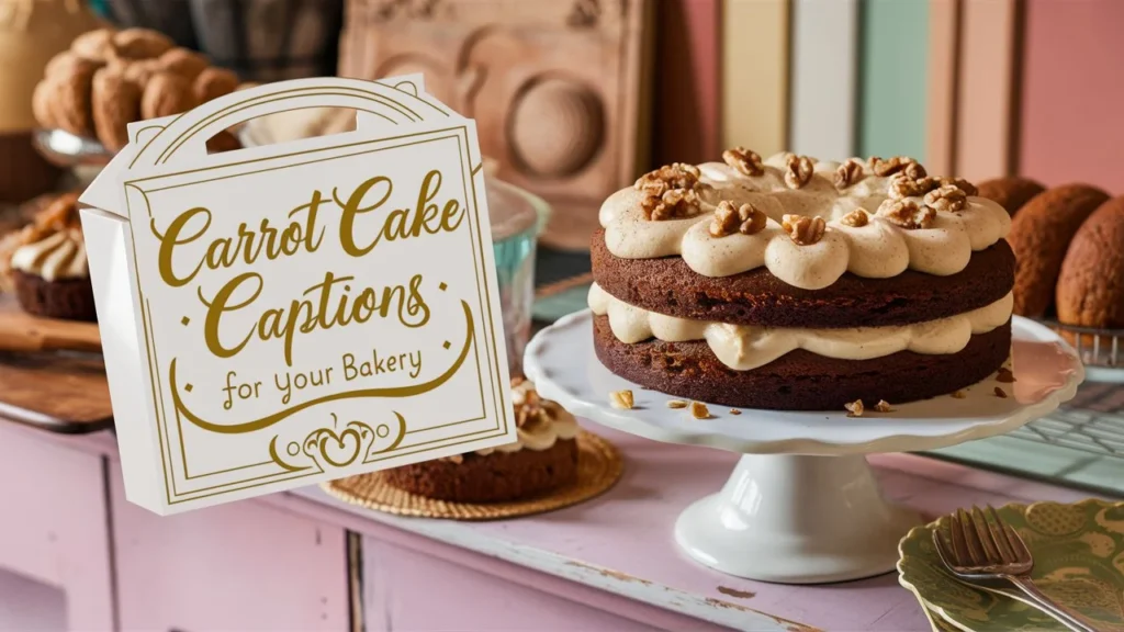 Carrot Cake Captions For Your Bakery