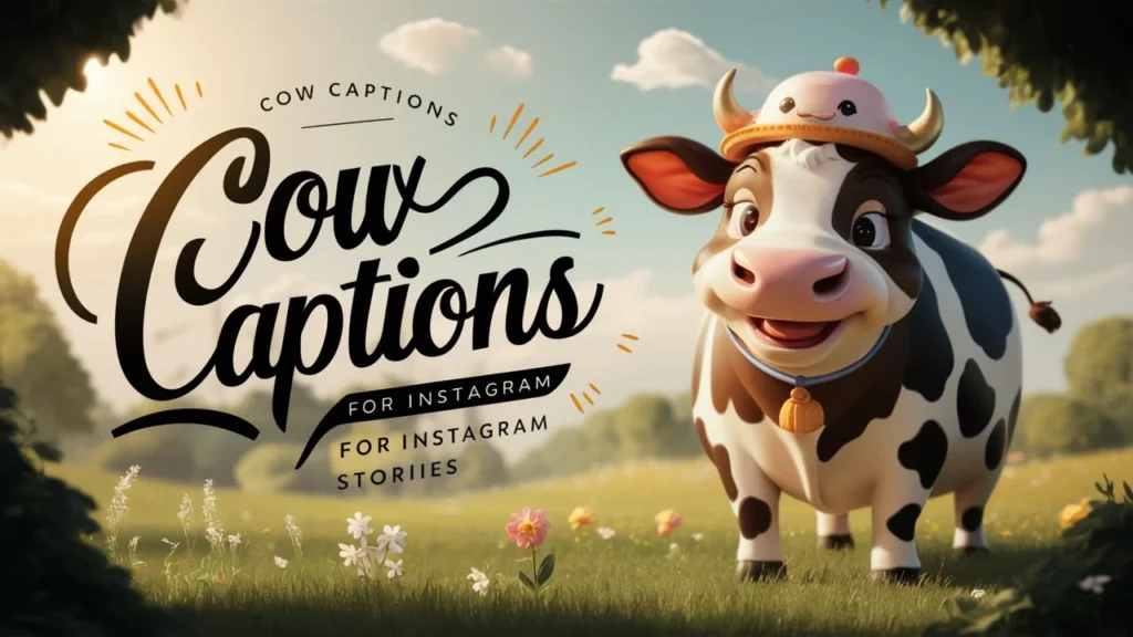 Cow Captions for Instagram Stories