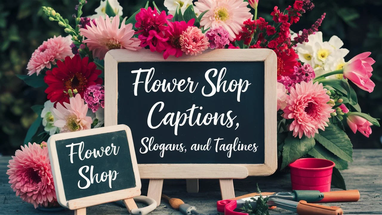 Flower Shop Captions, Slogans, and Taglines