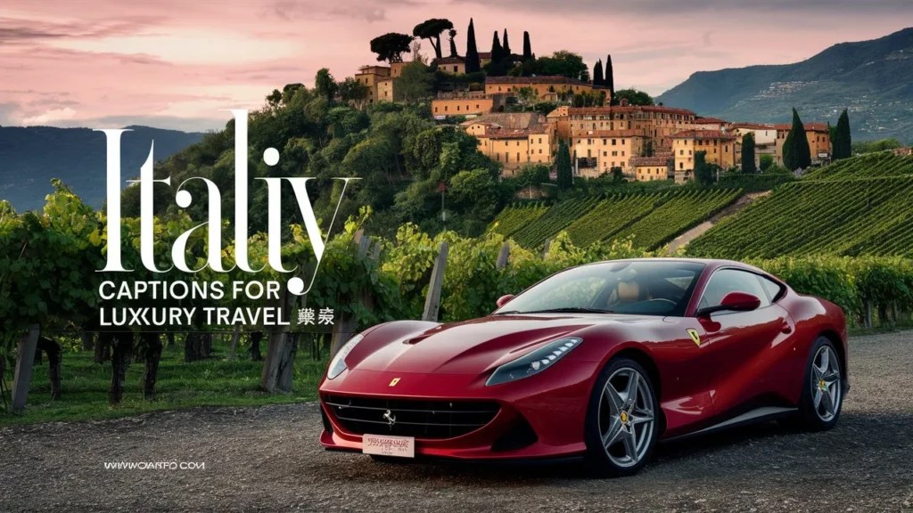 Italy Captions for Luxury Travel