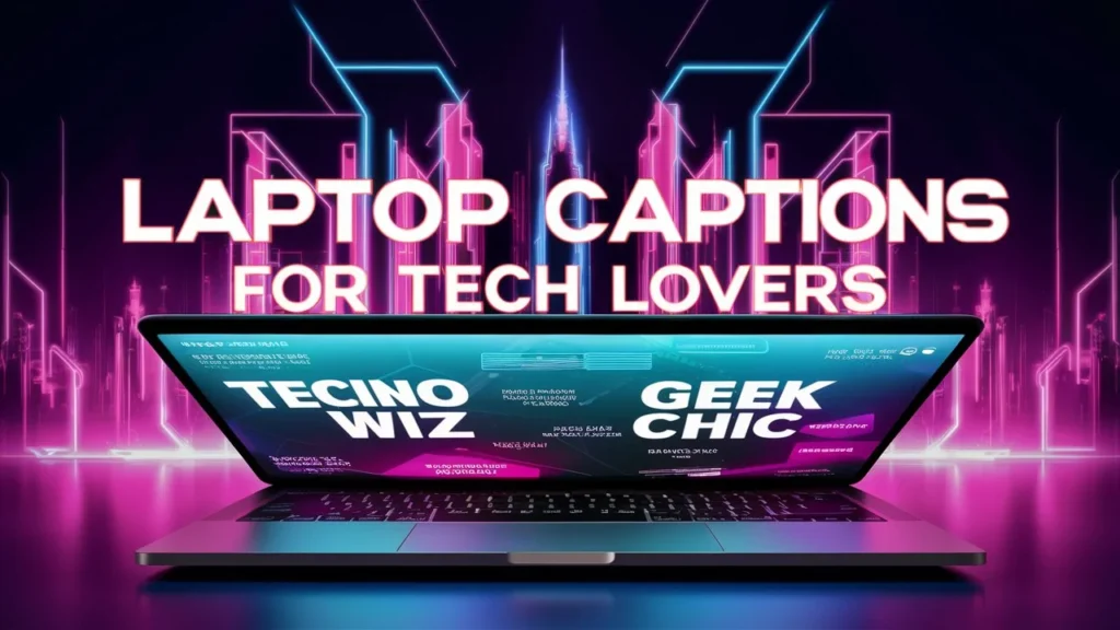 Laptop Captions for Tech Lovers