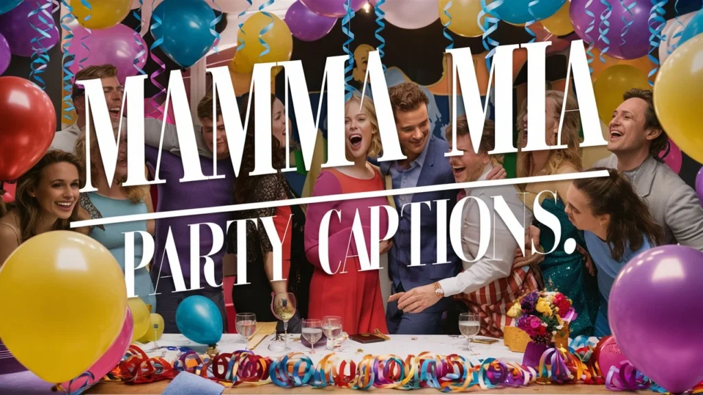 Mamma Mia Party Captions