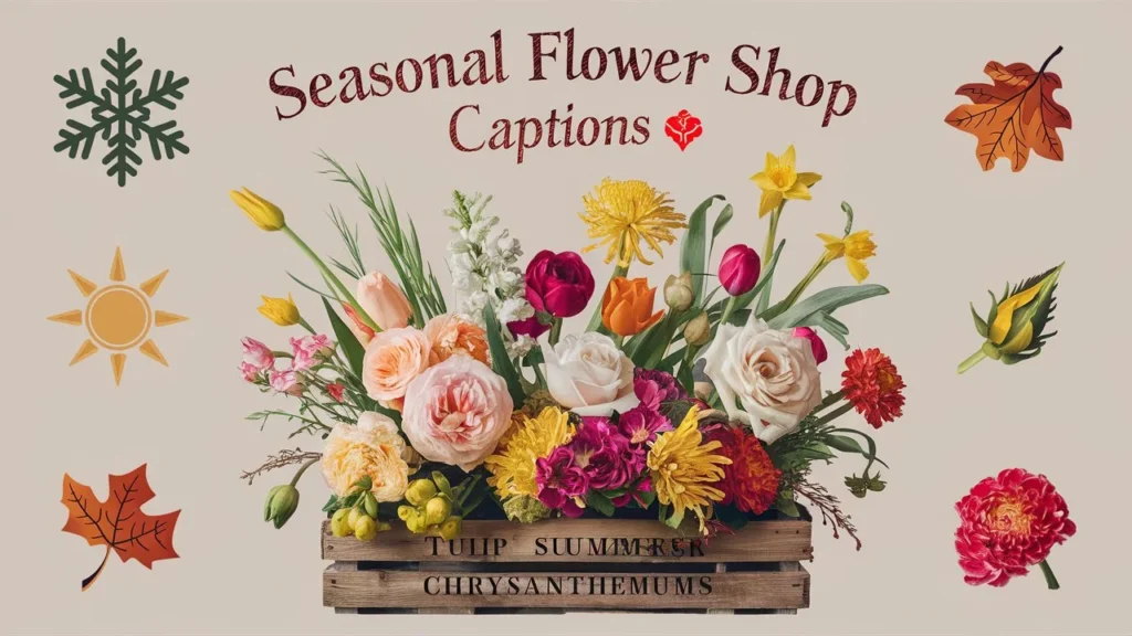 Seasonal Flower Shop Captions