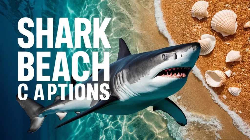 Shark Beach Captions