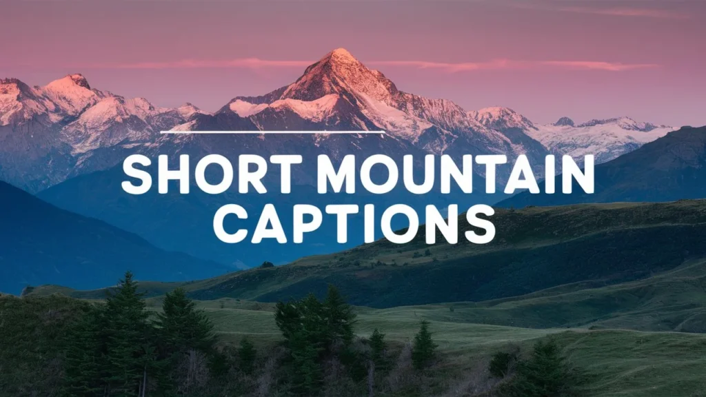 Short Mountain Captions