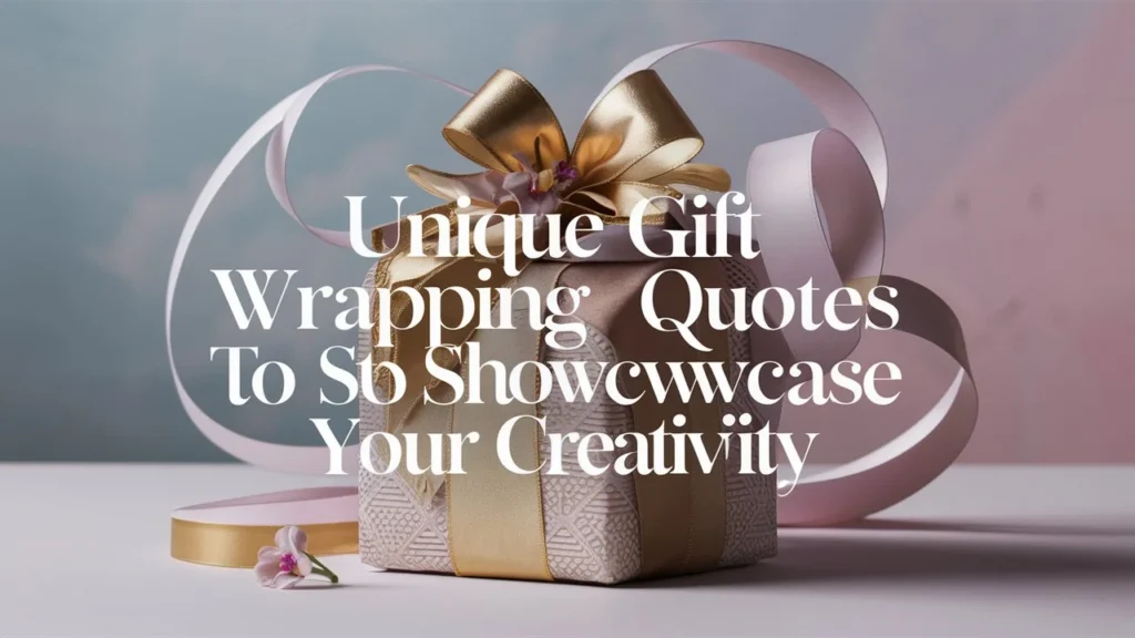 Unique Gift Wrapping Quotes to Showcase Your Creativity