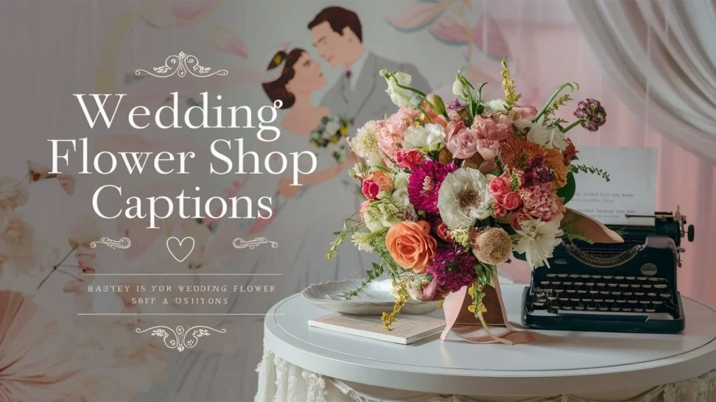 Wedding Flower Shop Captions