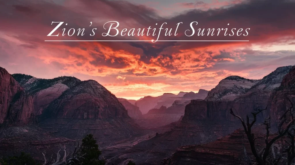 Zion’s Beautiful Sunrises