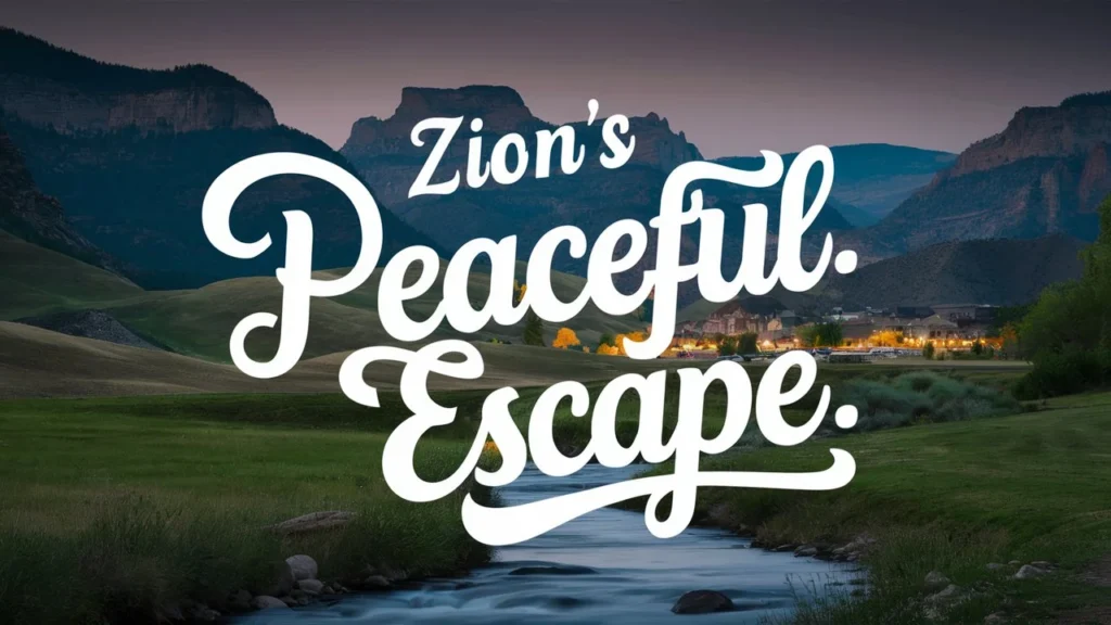 Zion’s Peaceful Escape