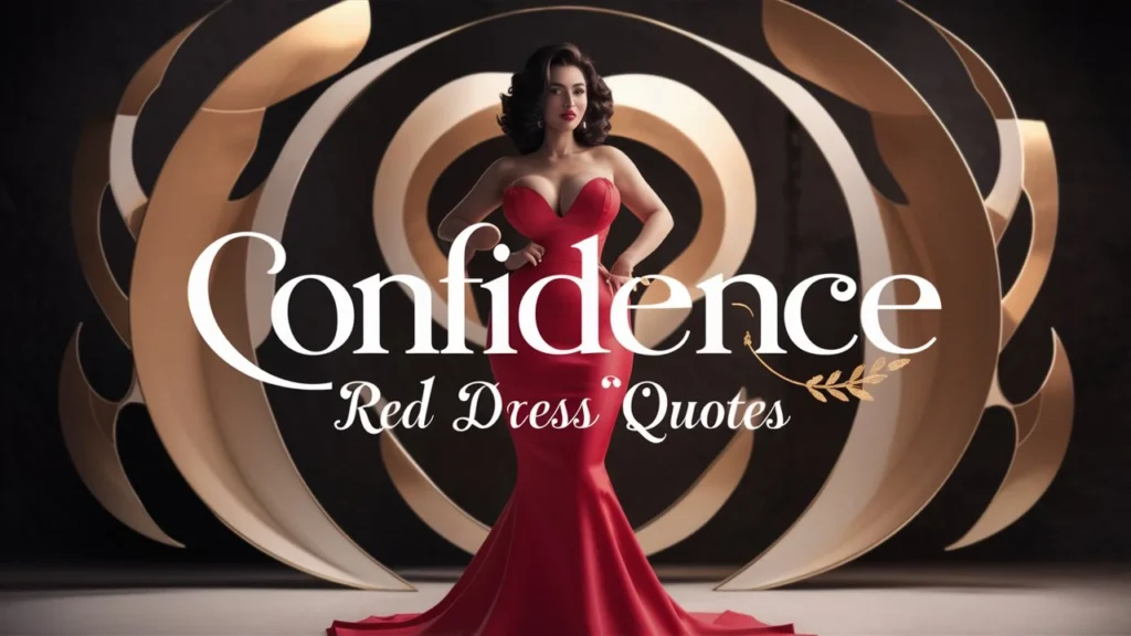 Confidence Red Dress Quotes 