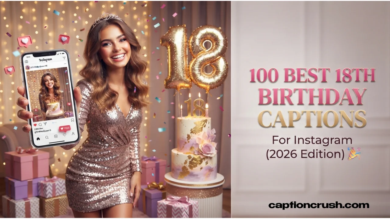 100 Best 18th Birthday Captions for Instagram (2026 Edition)