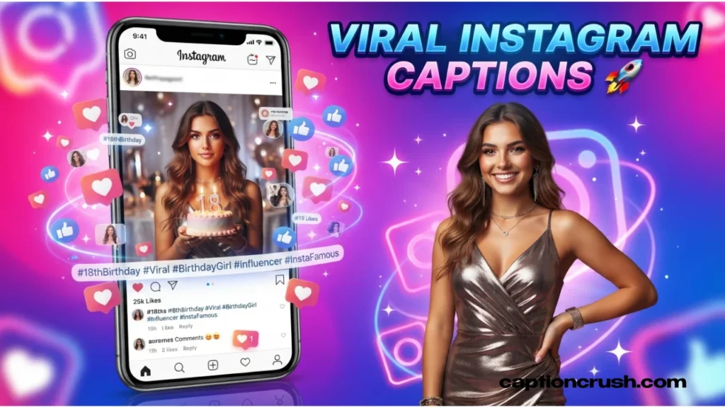 18th Birthday Captions for Instagram with Hashtags