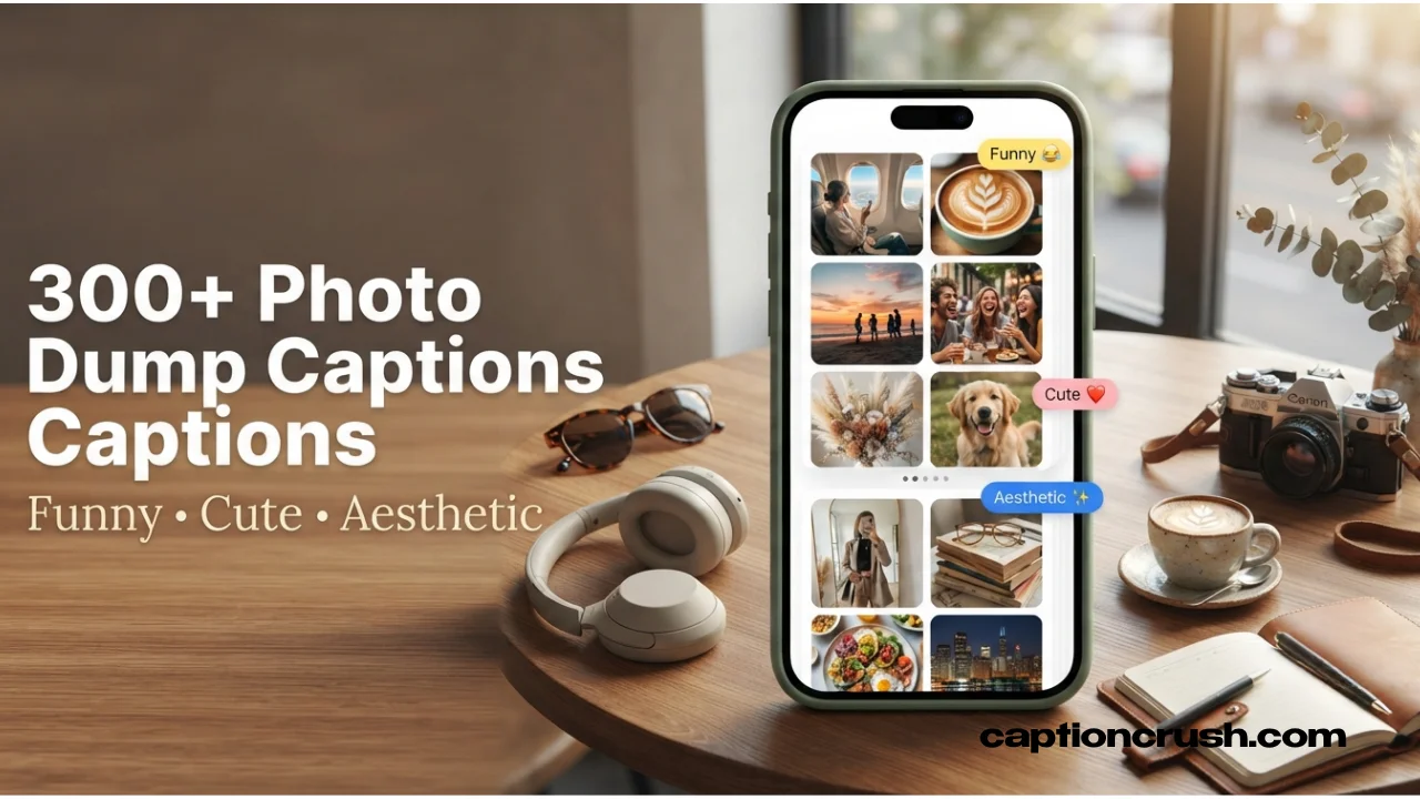 300+ Photo Dump Captions for Instagram (Funny, Cute & Aesthetic)