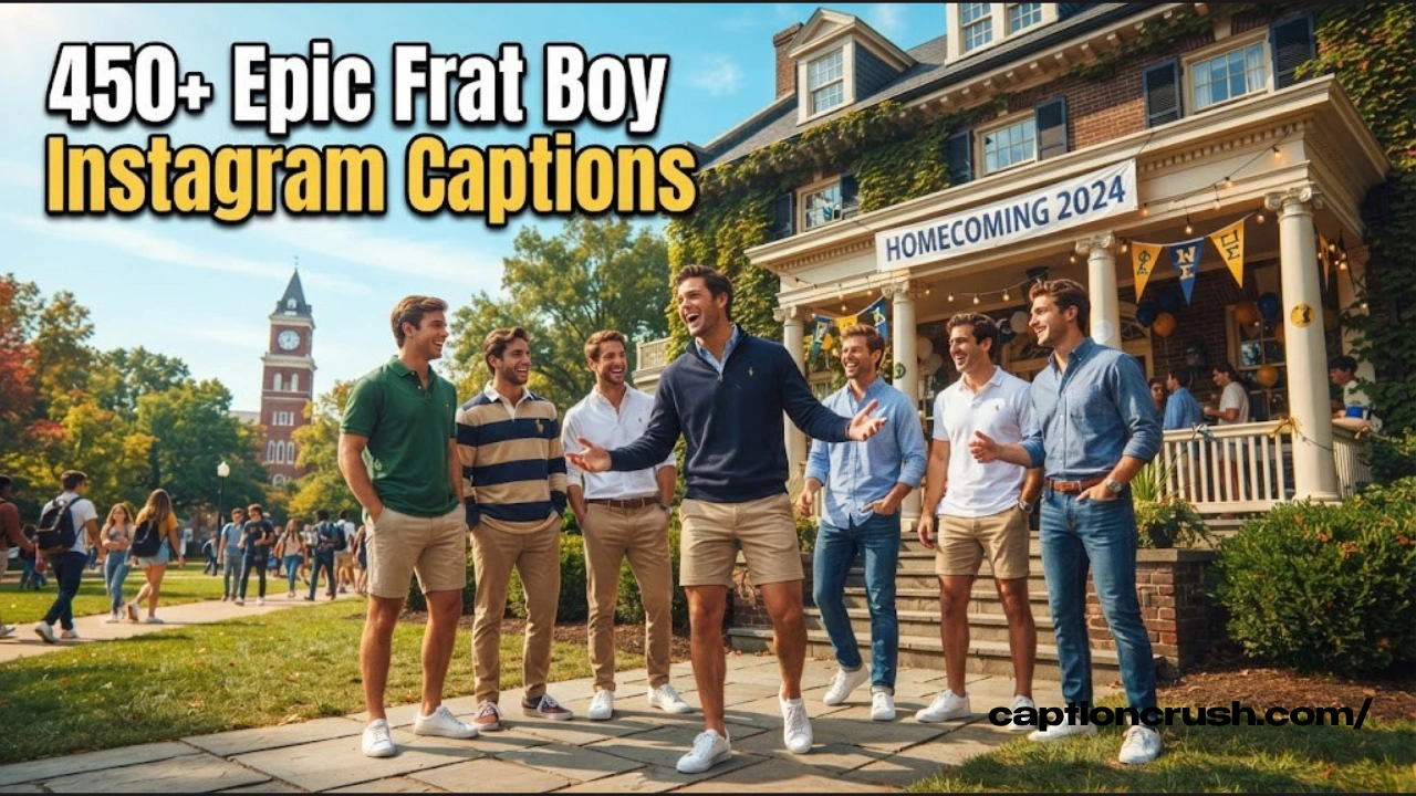 450+ Epic Frat Boy Instagram Captions