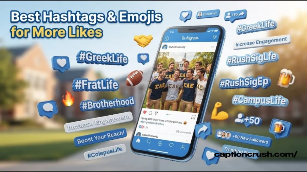 Best Hashtags & Emojis for Frat Instagram Posts