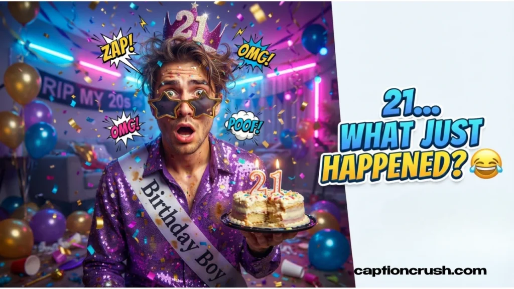 Funny 21st Birthday Captions