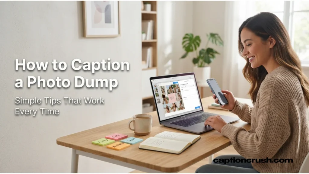 How to Caption a Photo Dump
