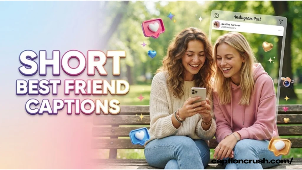 Short Best Friend Captions for Instagram