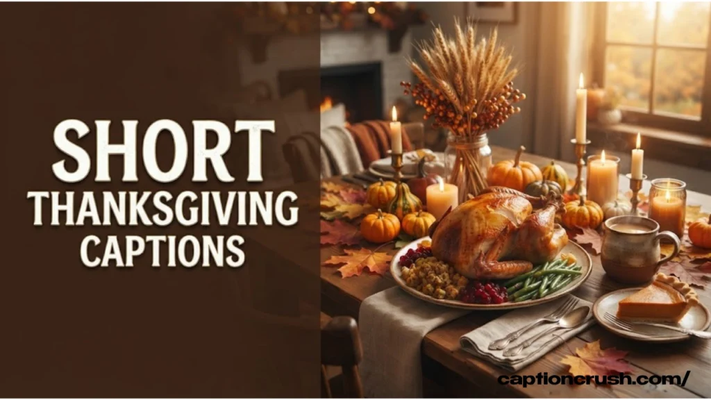 Short Thanksgiving Captions for Instagram